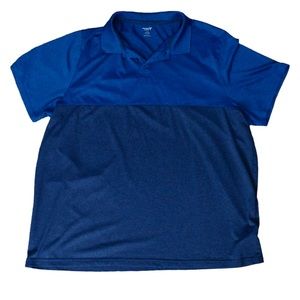 Old Navy Men’s Active Core Polo Shirt XXL Two-Tone Blue